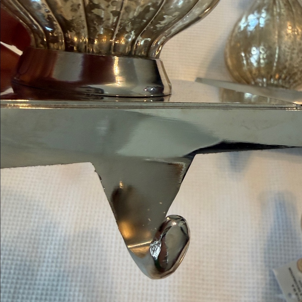 Mercury Glass Stocking Hanger Set of 4 in original boxes - Picture 9 of 14